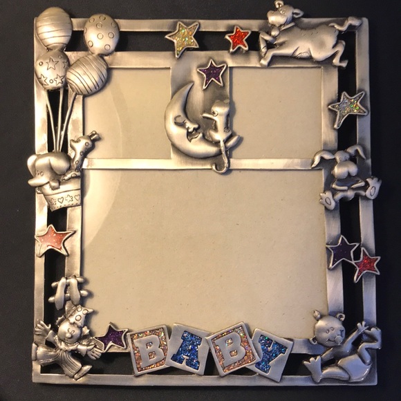 Pewter Baby Photo Frame - Picture 1 of 6